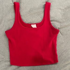 red crop top